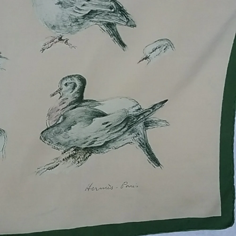 Hermes Les Tourterelles Scarf 1956 Xavier de Poret - Picture 12 of 13